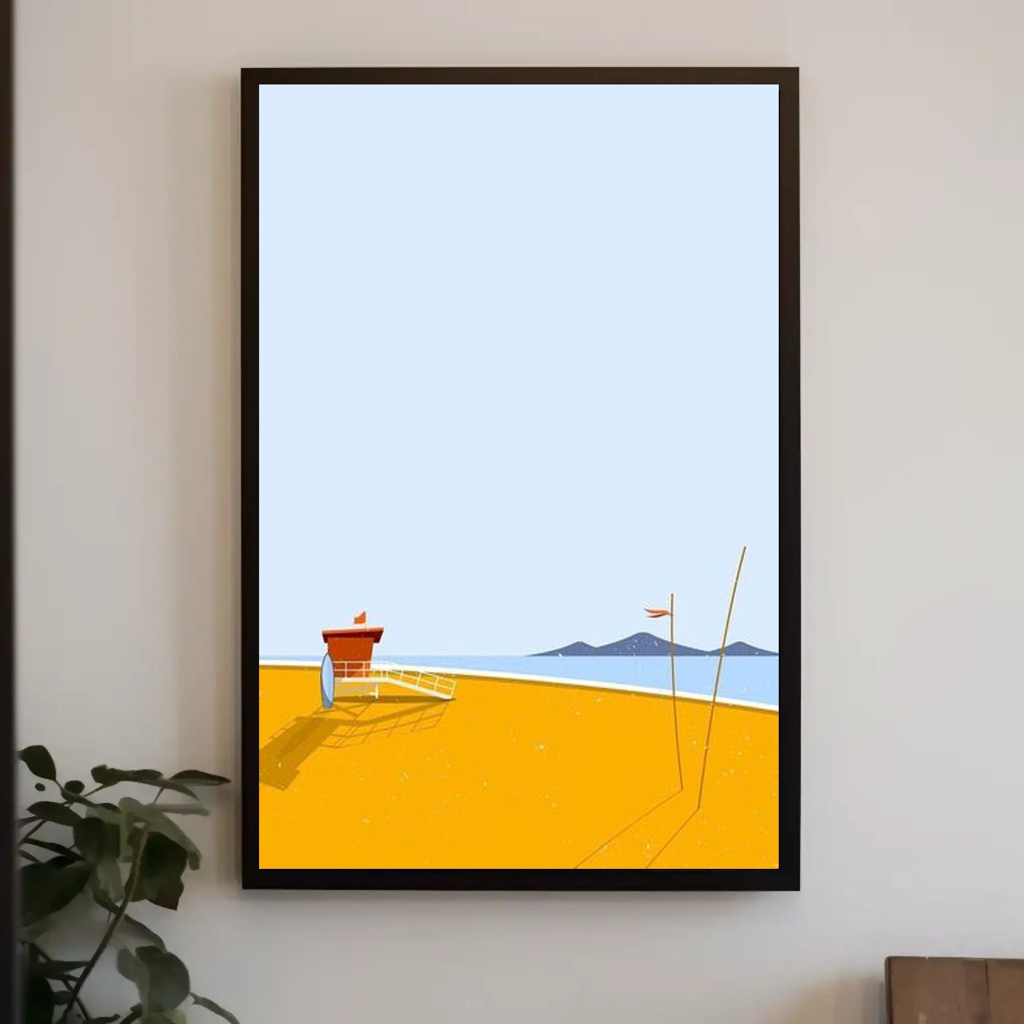 Tranquil Beach Scene Poster PosterGoat