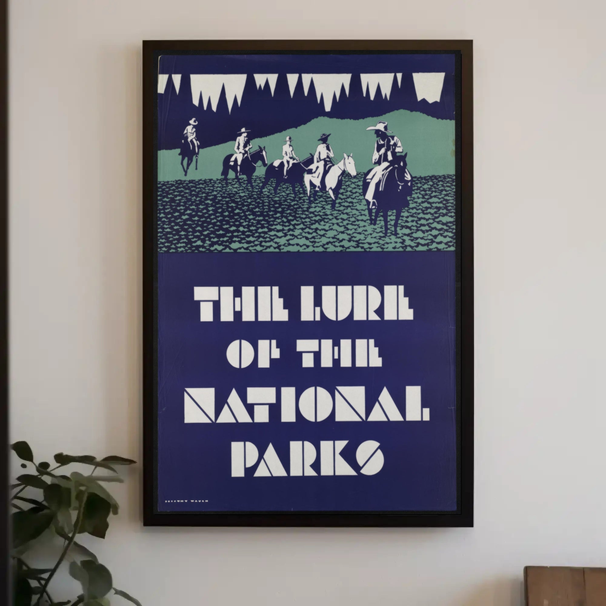 National Parks Travel Poster Vintage Scenic Wall Art