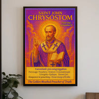Saint John Chrysostom The Golden-Mouthed Preacher Poster PosterGoat