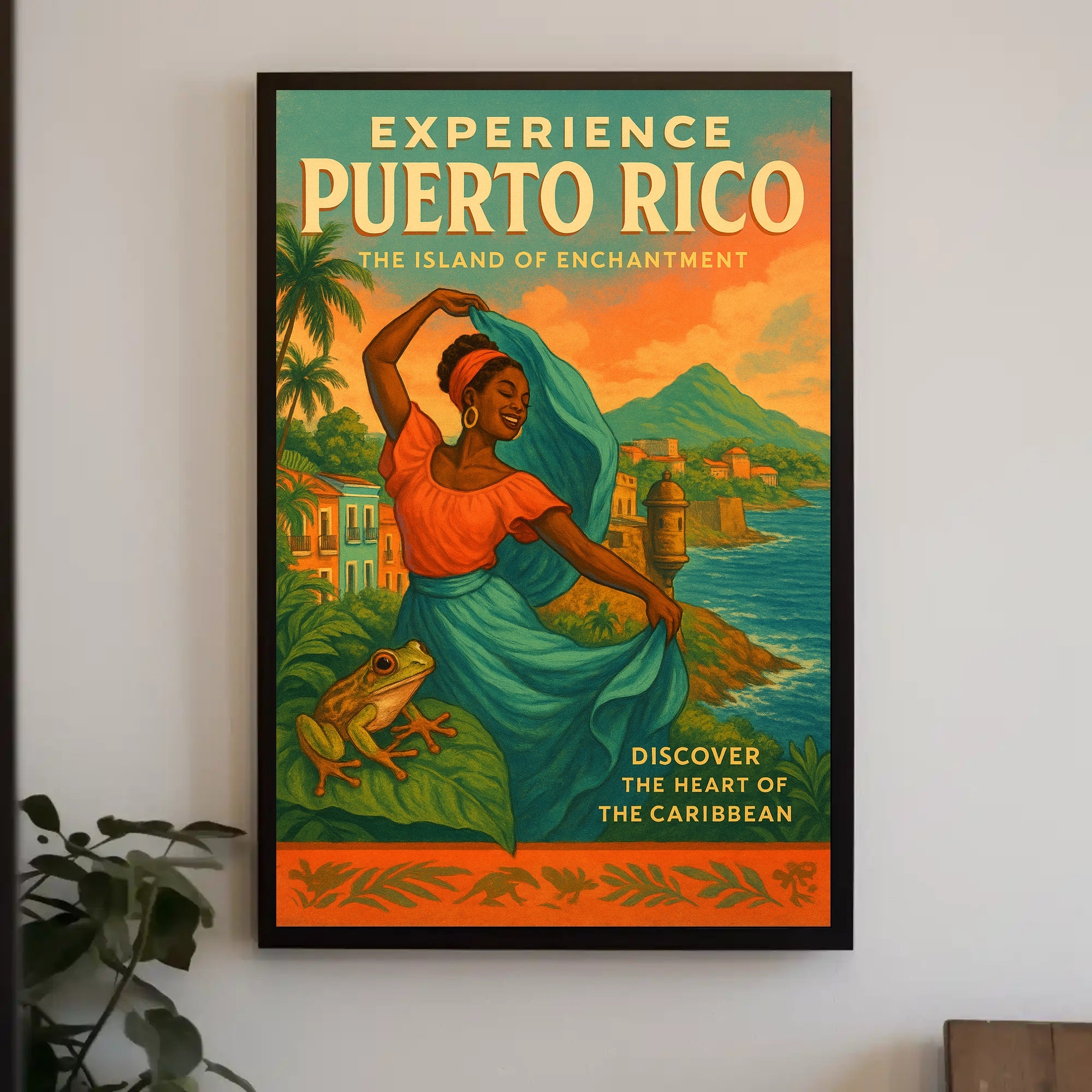 Discover Puerto Rico's Charm with Travel Poster