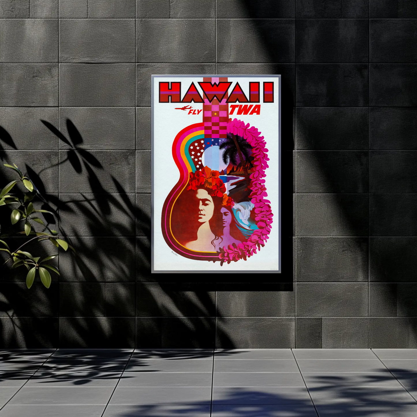 Hawaii TWA Travel Poster