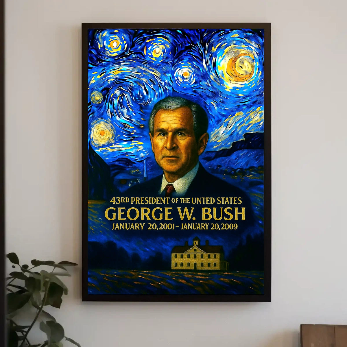 George W. Bush 43rd President of the United States Presidential Masterpiece Series Poster