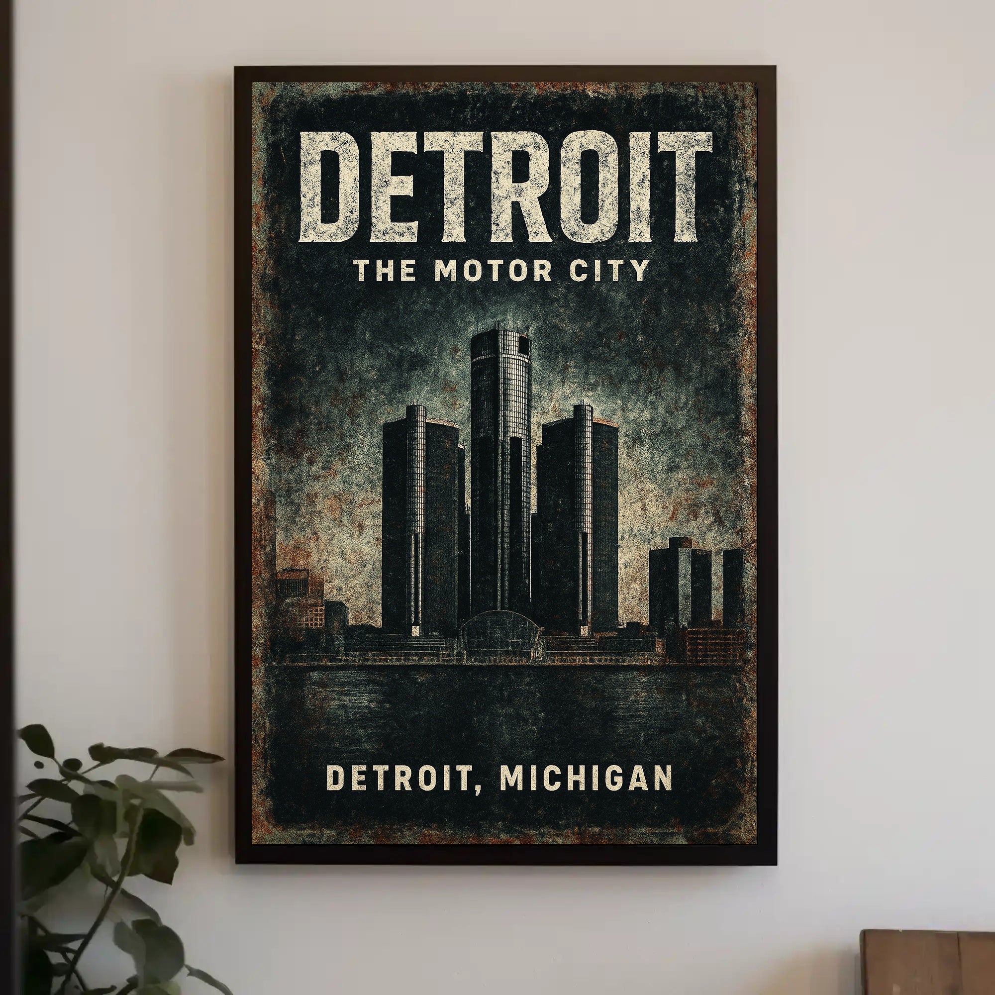 Detroit The Motor City Poster