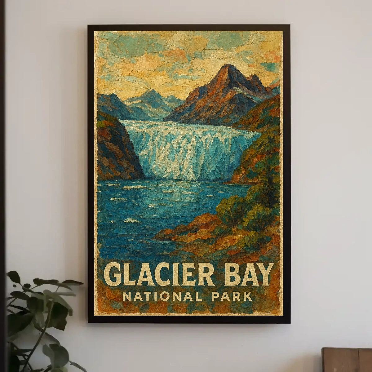 Glacier Bay National Park Scenic Wilderness Adventure Nature Lovers Decor Wall Art Poster
