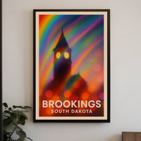 Brookings South Dakota Scenic Wanderlust Travel Photography Realism Minimalist Heritage Wall Art Poster