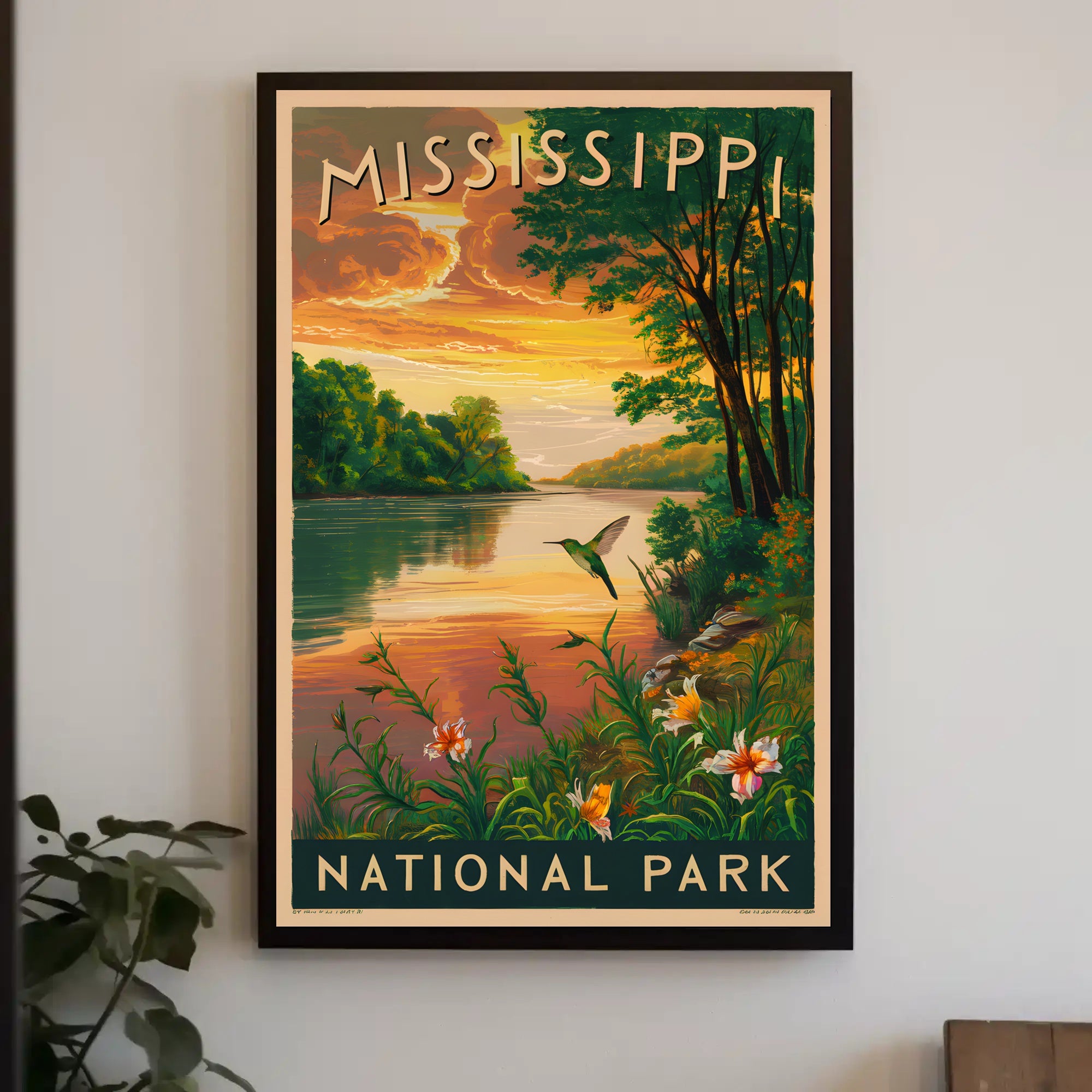 Mississippi National Park Poster