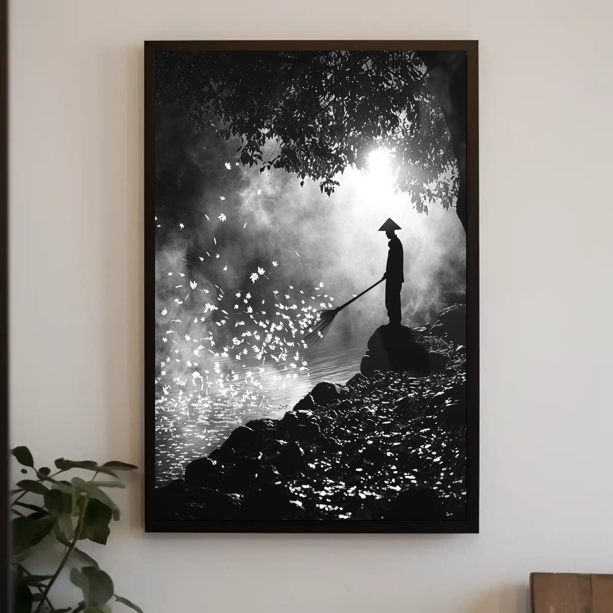 Serene Japanese Landscape: Tranquil Nature Scene Poster PosterGoat