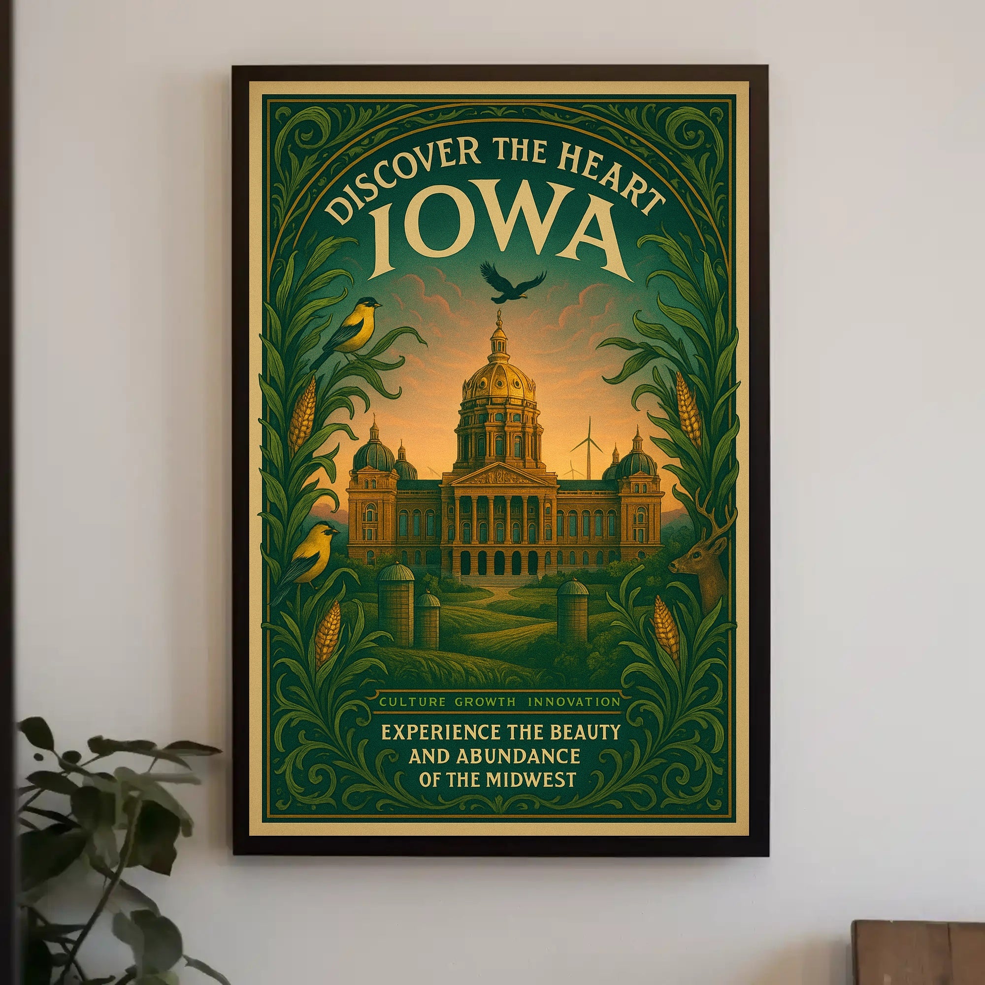 Discover The Heart Of Iowa Poster