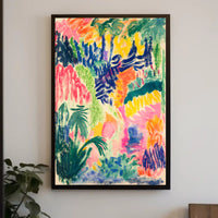 Vibrant Abstract Landscape Print: Abstract, Artistic, or Pop Culture Poster