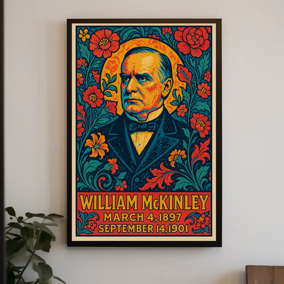 William McKinley Gift Vintage Presidential Tribute Poster