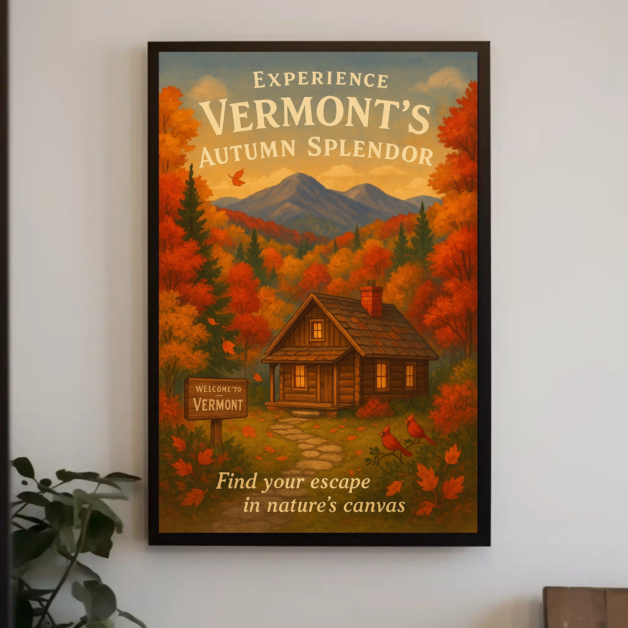 Vermont Autumn Splendor Wall Art Print