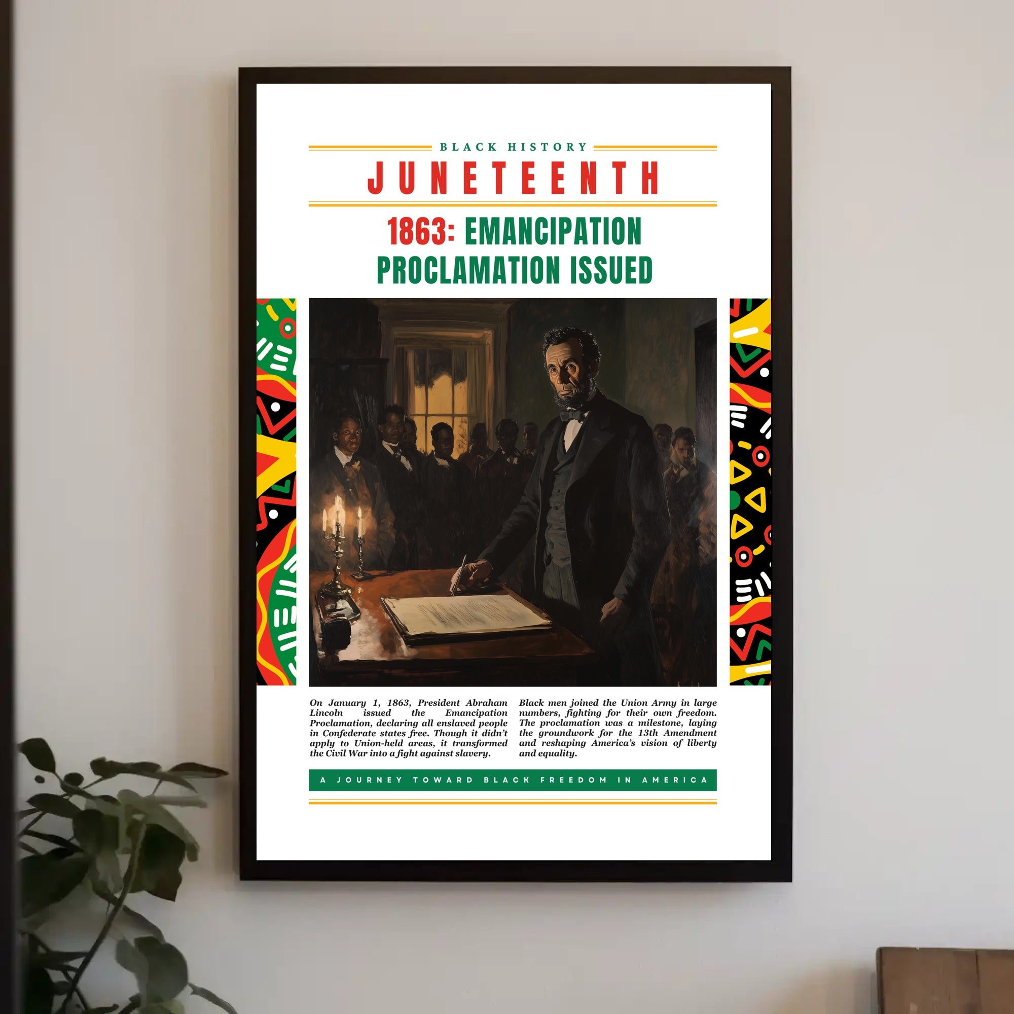 Emancipation Proclamation Commemorative Art: Historical or Presidential Poster