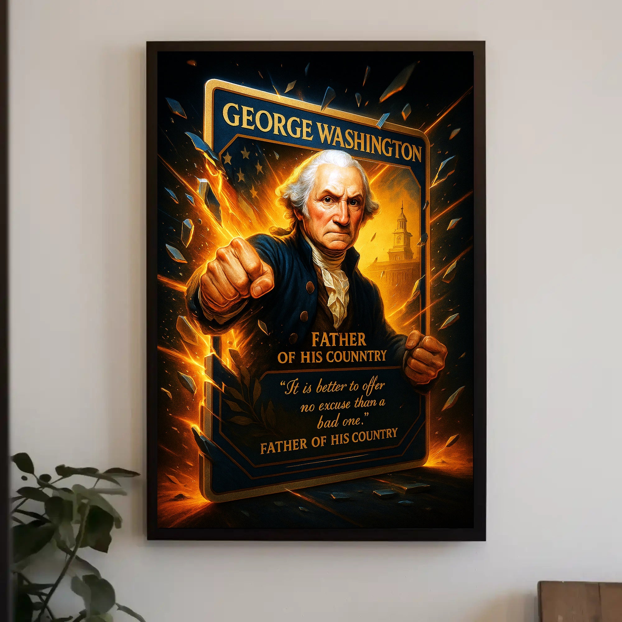 George Washington Father of His Country Poster PosterGoat