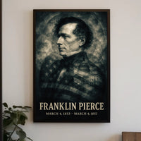 Franklin Pierce 14th President of the United States Double Exposure Poster