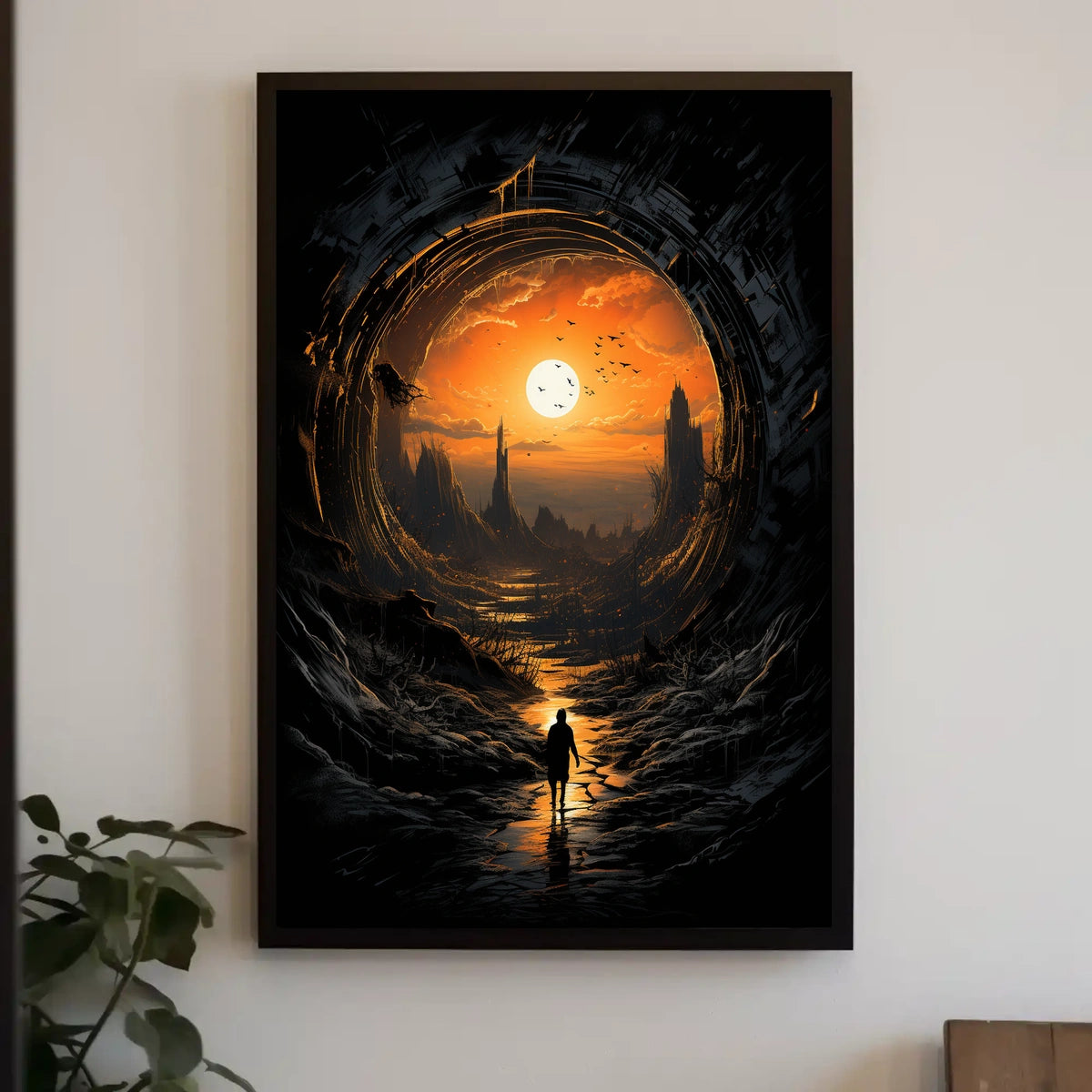 Eerie Journey Surreal Landscape Fantasy or Mythology Poster