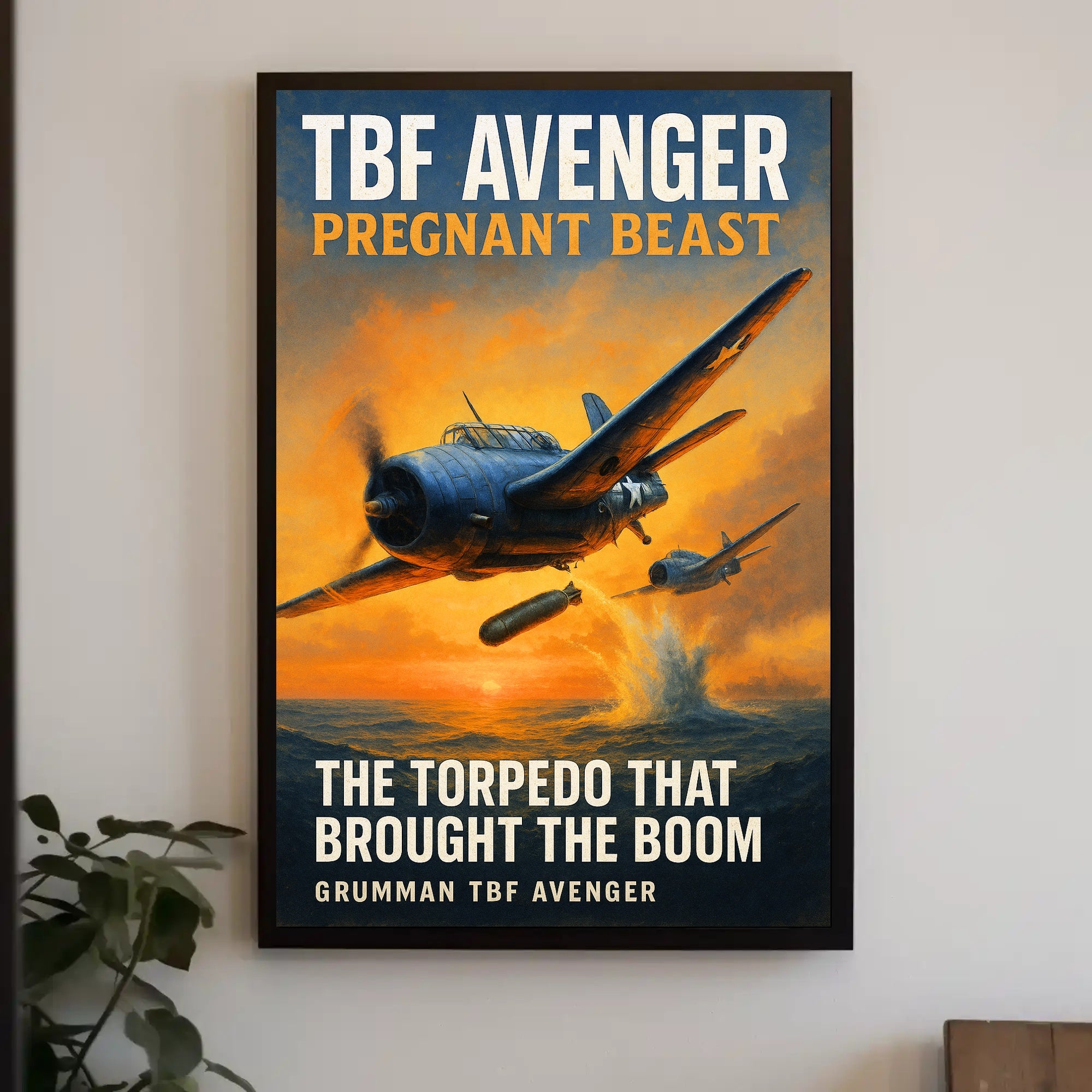 TBF Avenger - The Torpedo Bomber Poster PosterGoat