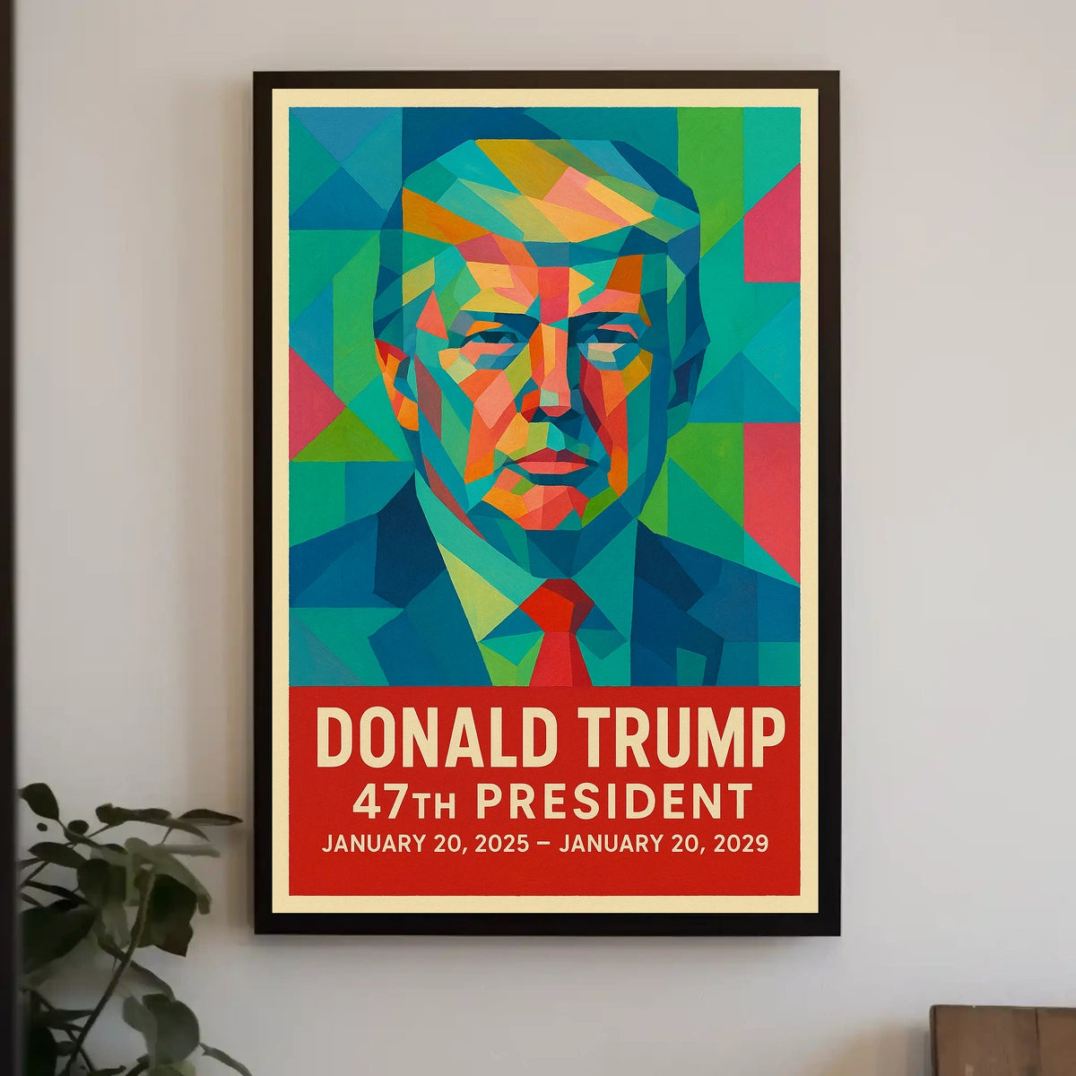 Trump Vibrant Leadership Mosaic Poster
