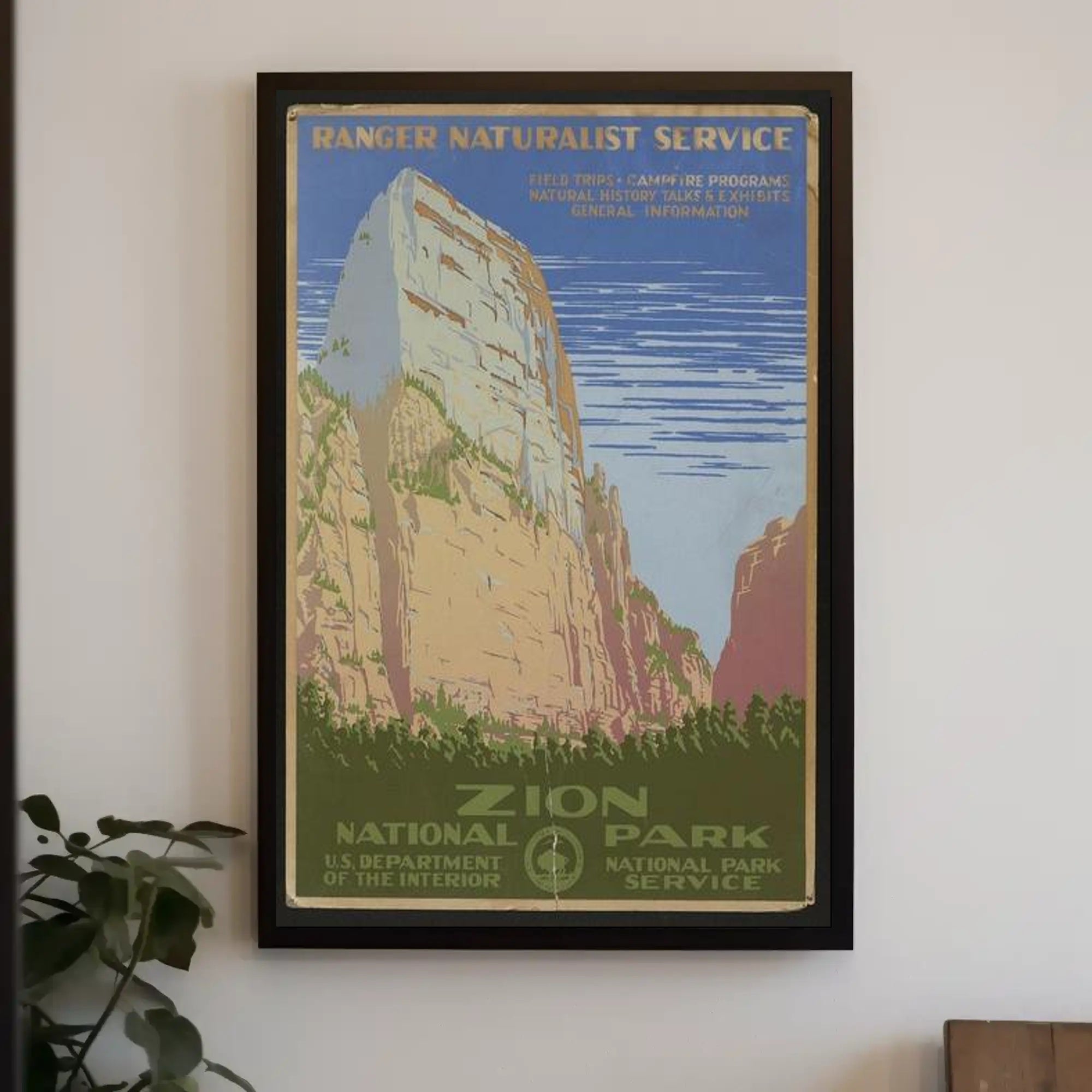 Zion National Park Ranger Service Poster PosterGoat