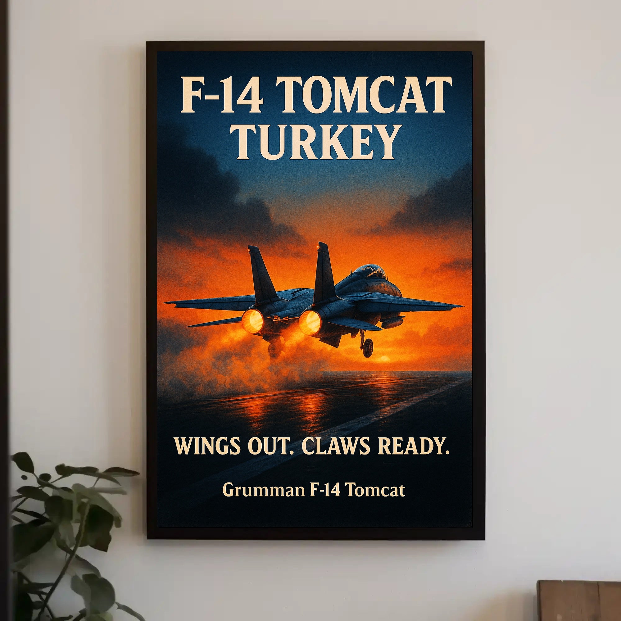 F-14 Tomcat Soaring High Poster PosterGoat