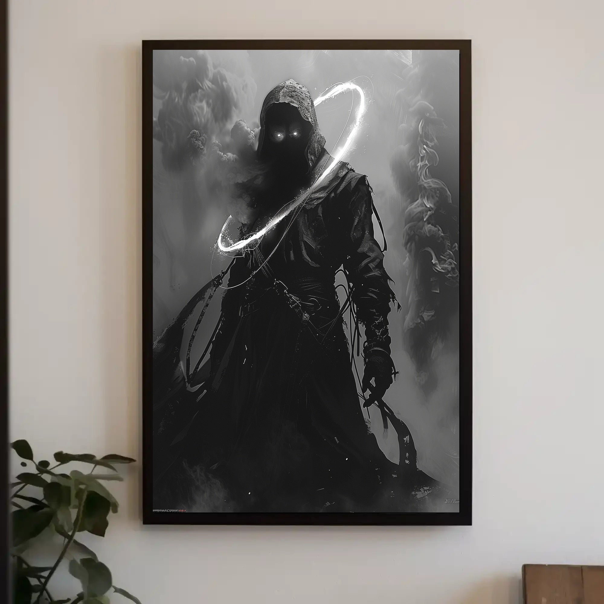 The Enigmatic Shadow Art Print Poster for Home Decor and Wanderlust Enthusiasts PosterGoat