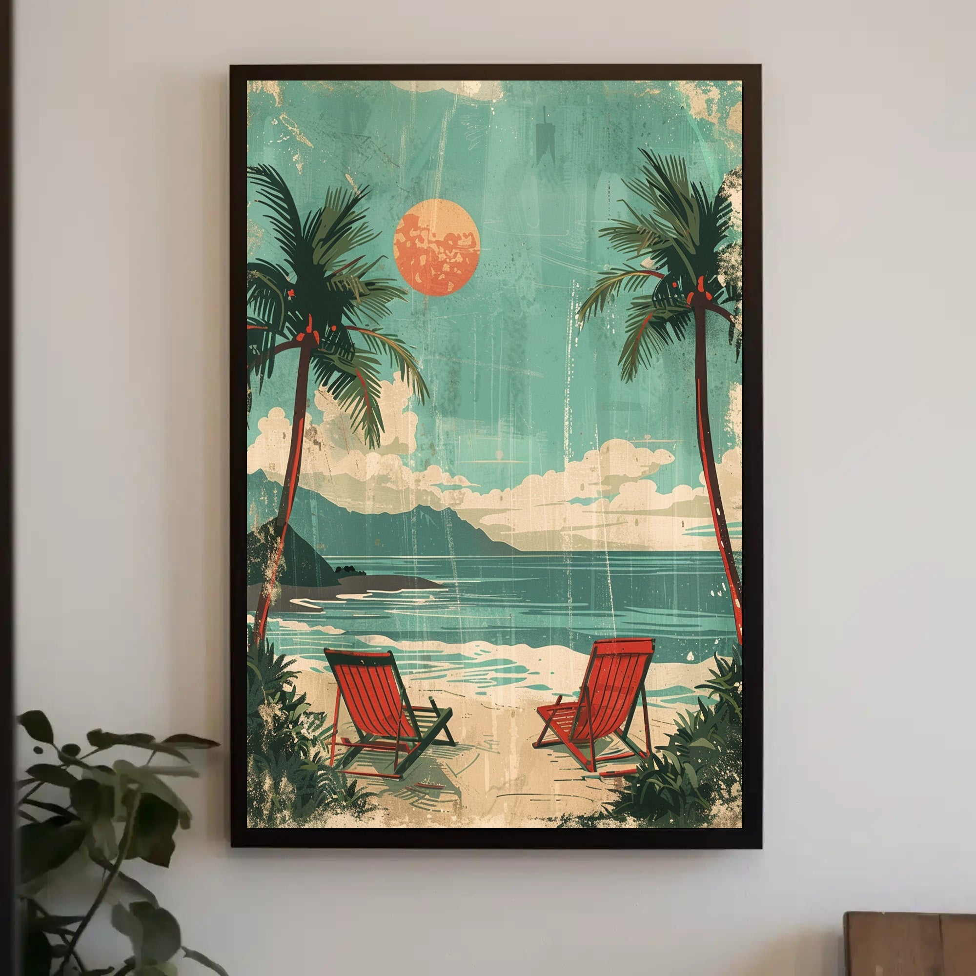 Panda's Watermelon Delight in Bamboo Forest Poster PosterGoat