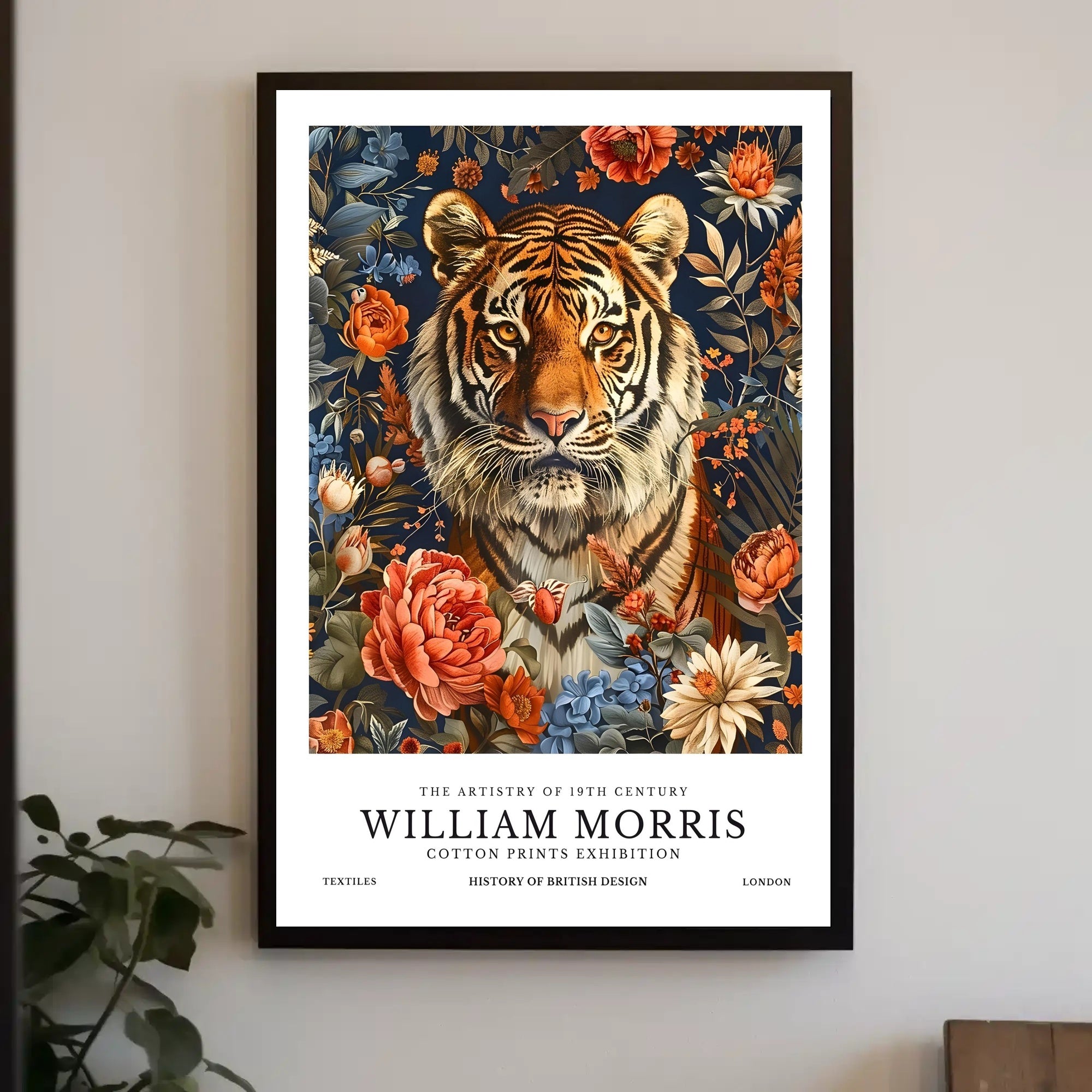 William Morris Tiger Nature Artistic Heritage Poster