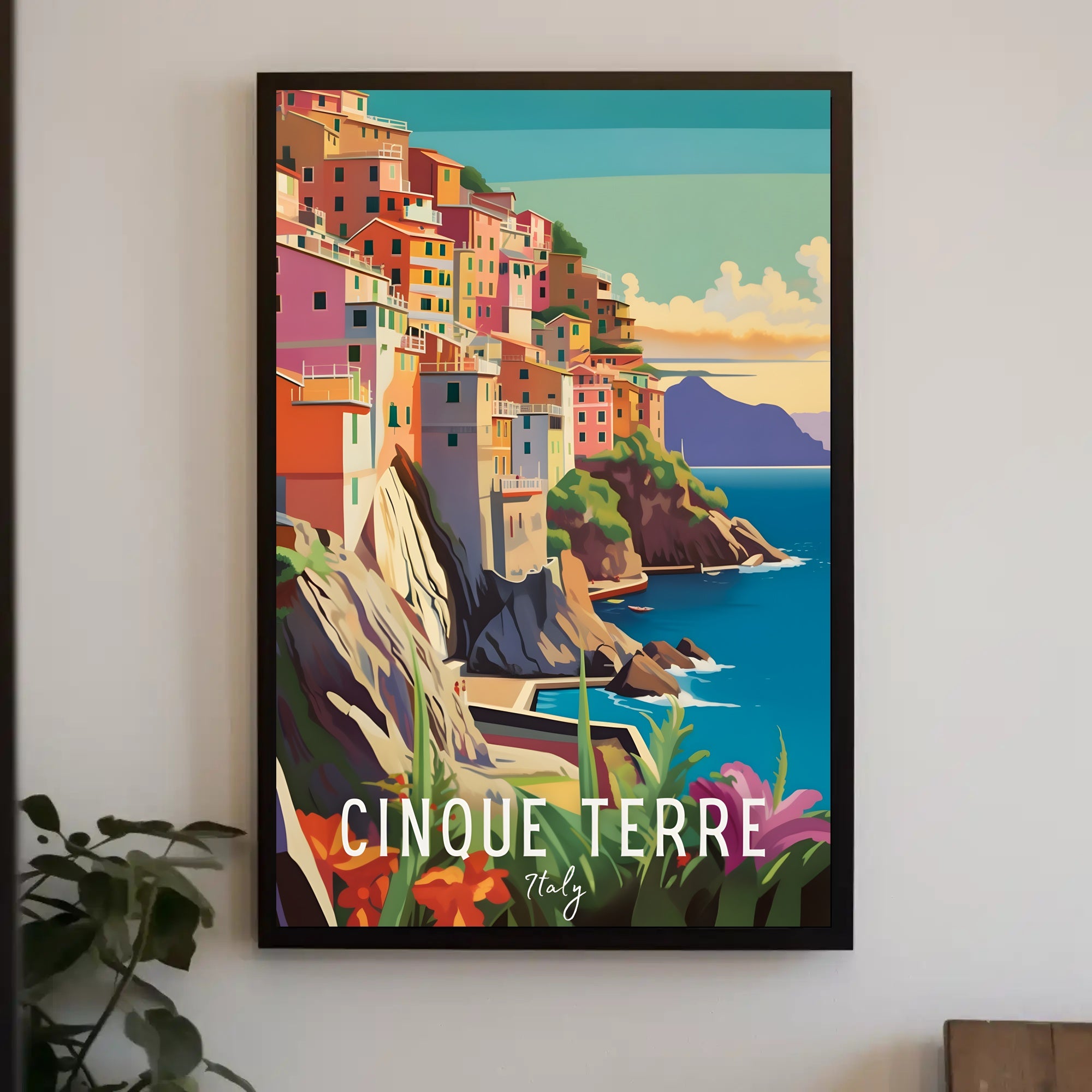 Cinque Terre Coastal Charm Travel Poster