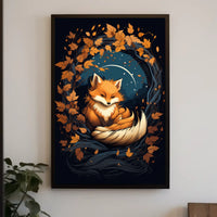 Enchanted Autumn Fox Art Print