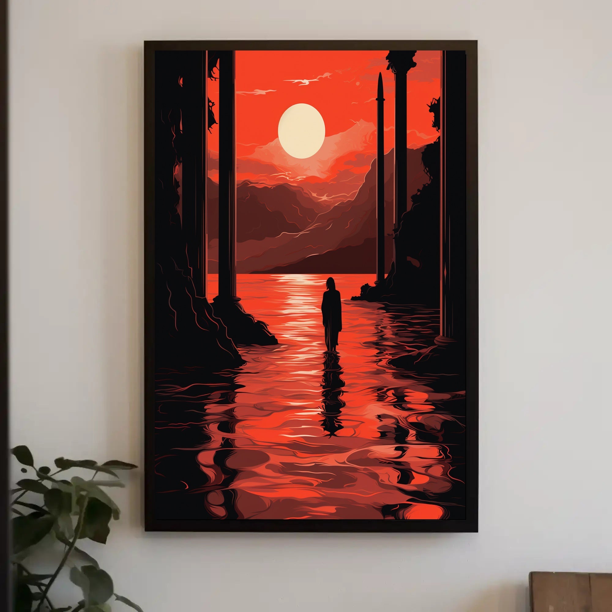 Sunset Reflection Poster