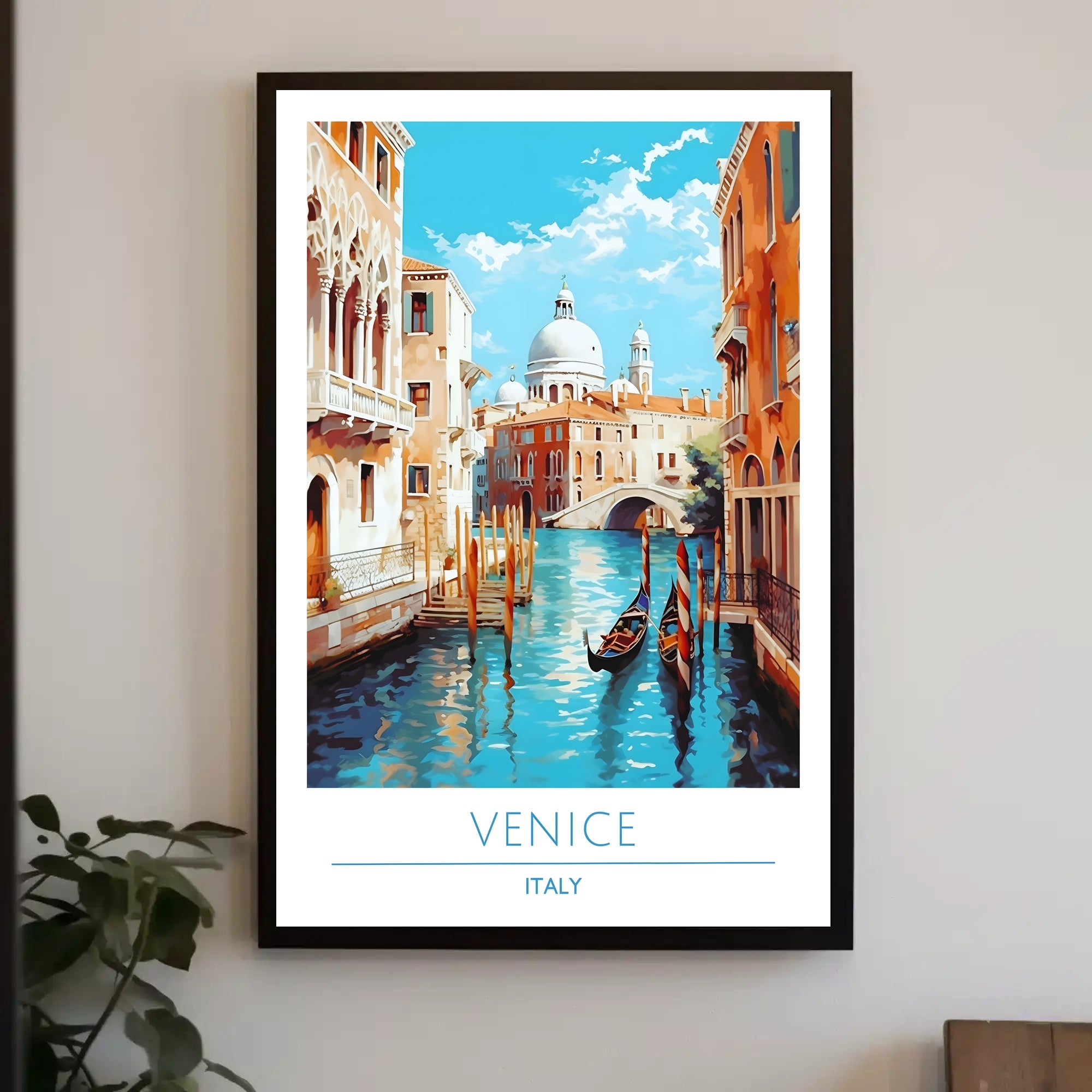 Venice Canal Scene Poster