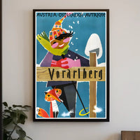 Winter Wonderland Adventure in Austria Travel Poster PosterGoat