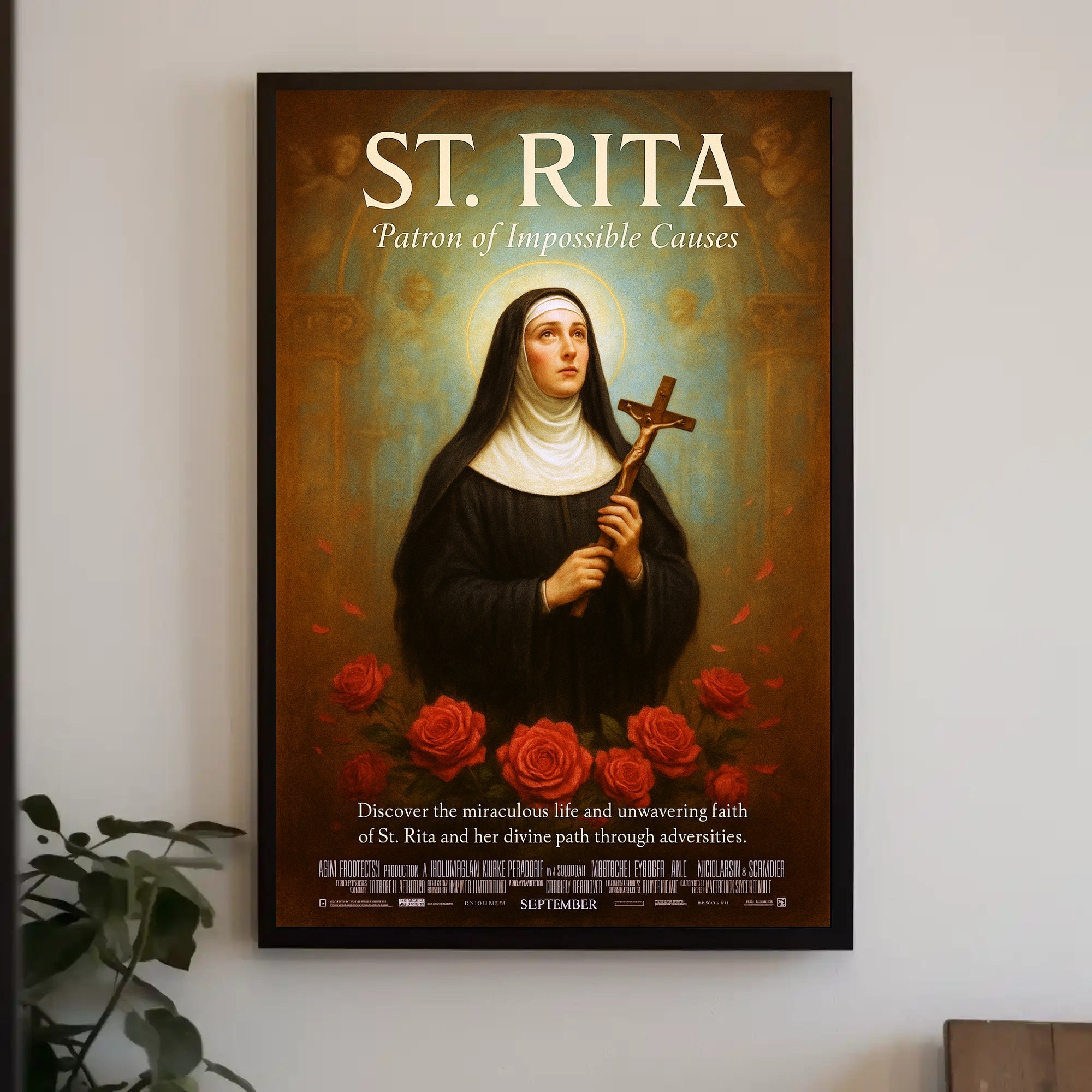 St. Rita Patron of Impossible Causes Poster PosterGoat