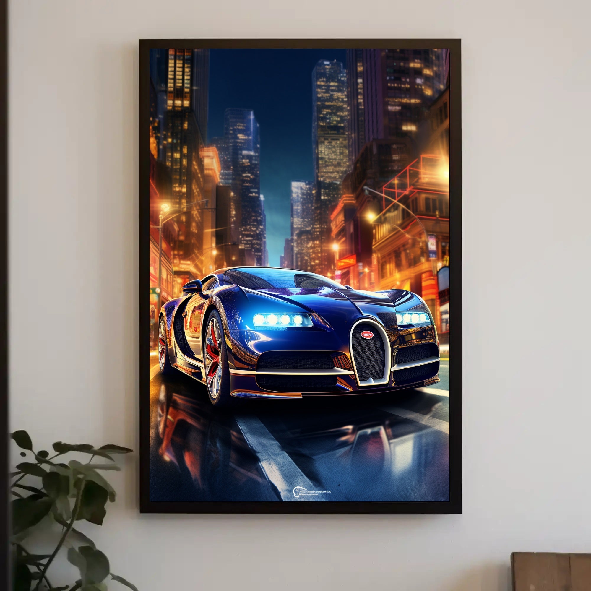 Night Drive in the City Poster PosterGoat
