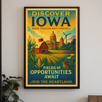 Discover Iowa Fields of Opportunities Poster