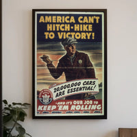 World War II Transportation Support WWII Poster
