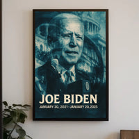 Joe Biden 46th President of the United States Double Exposure Poster