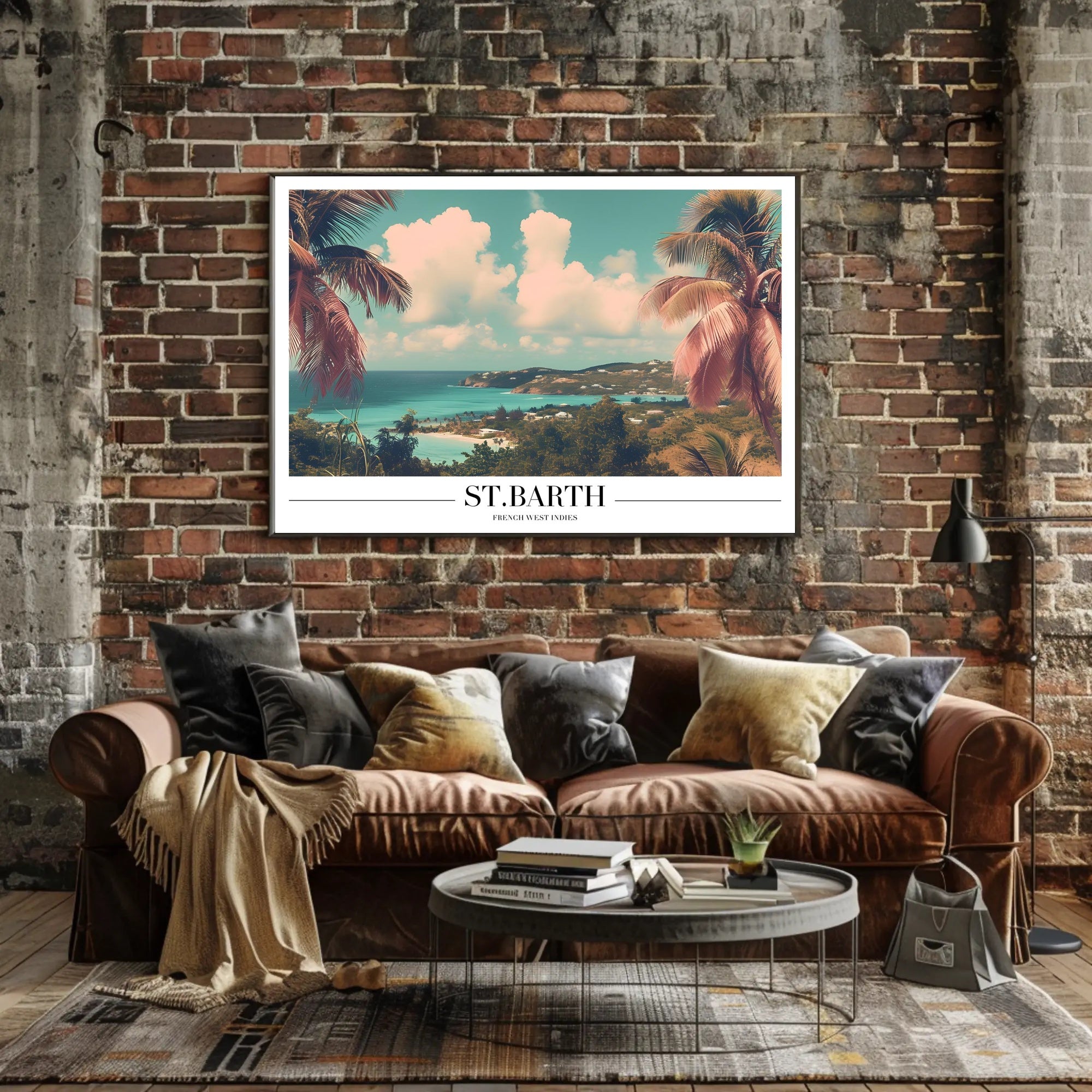 Stunning St. Barth Coastal Escape Travel Poster