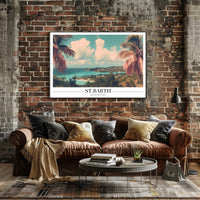 Stunning St. Barth Coastal Escape Travel Poster