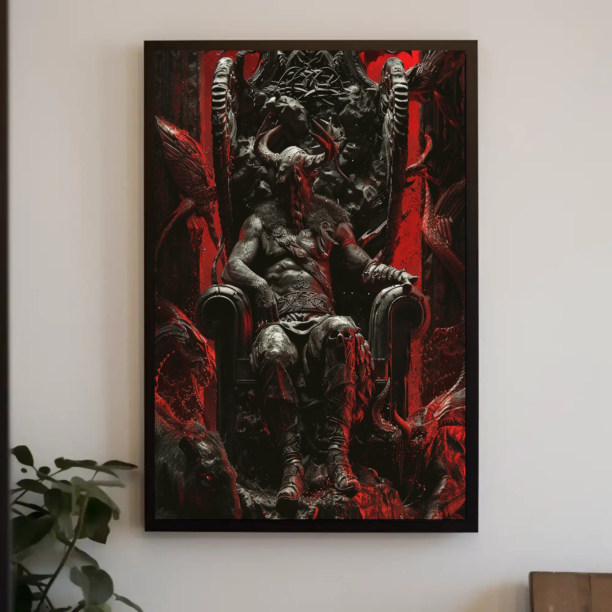 Throne Of The Dark King Poster Decor Art Print PosterGoat