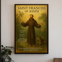 Saint Francis Religious Iconography Cultural Heritage Poster