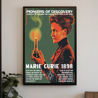 Marie Curie Scientific Achievements Inspirational Poster