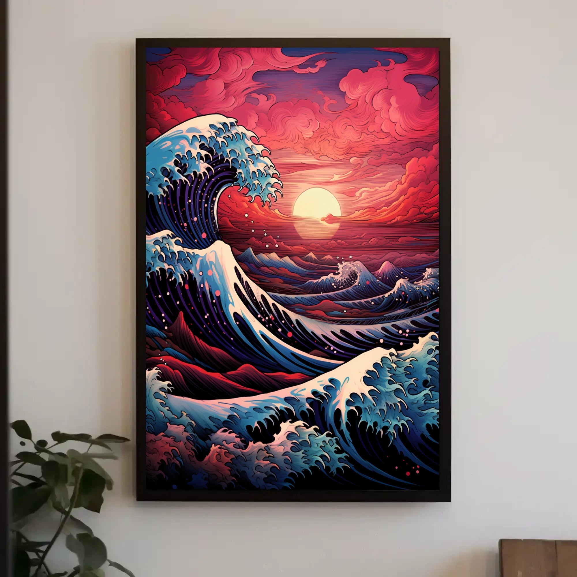 Waves Of Color Poster PosterGoat