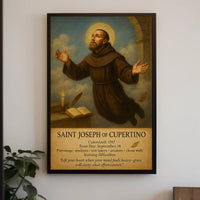 Saint Joseph of Cupertino Religious Levitation Heritage Poster