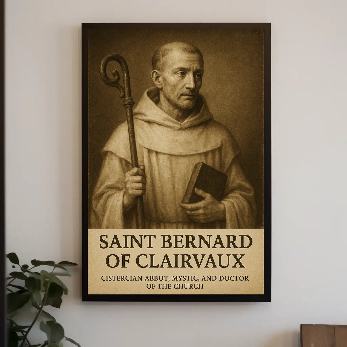 Saint Bernard Of Clairvaux Poster