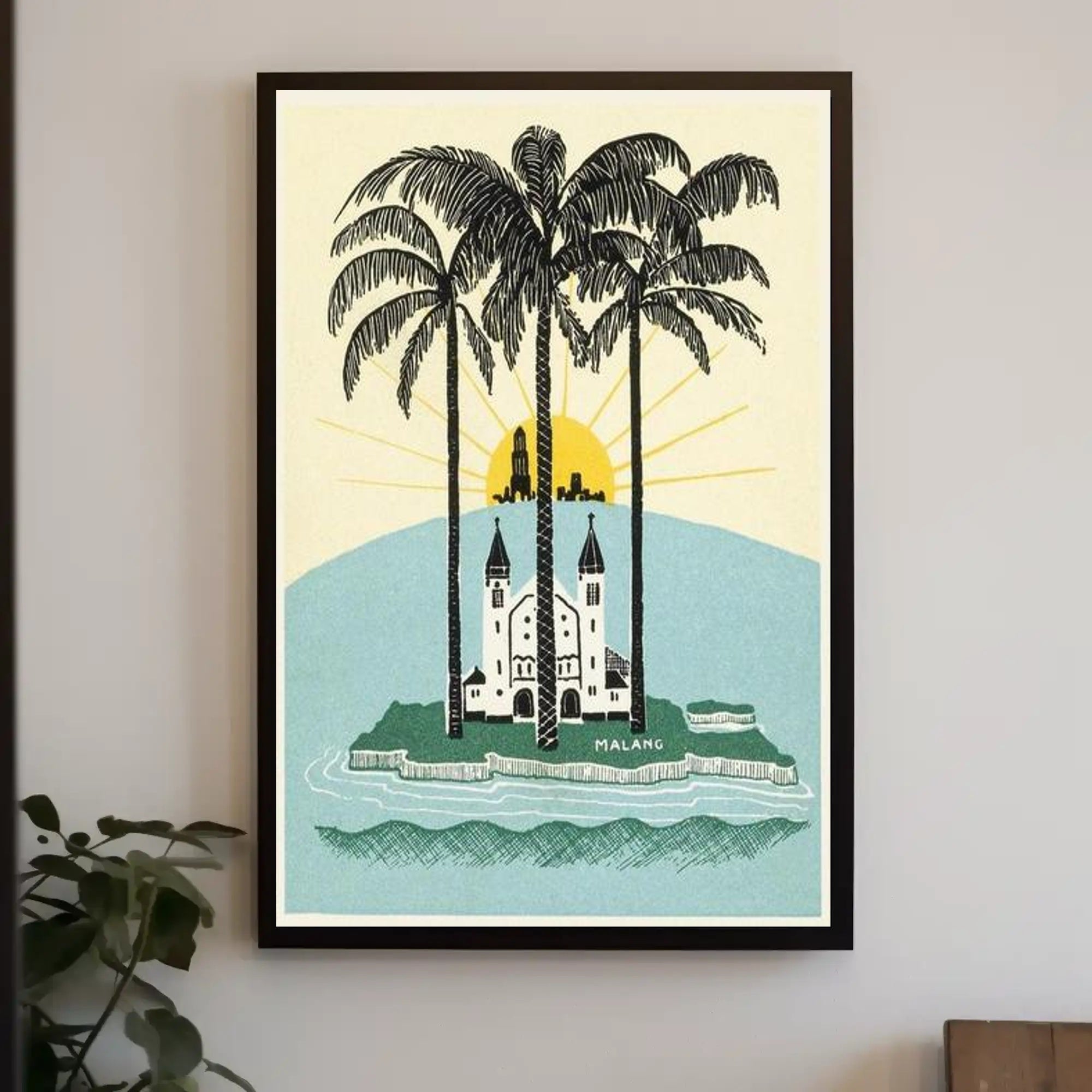 Tropical Sunrise Over Malang Poster PosterGoat