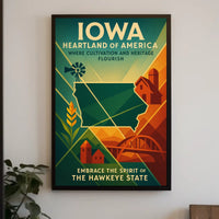 Embrace the Spirit of The Hawkeye State Poster