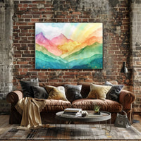 Vibrant Mountain Landscape Poster