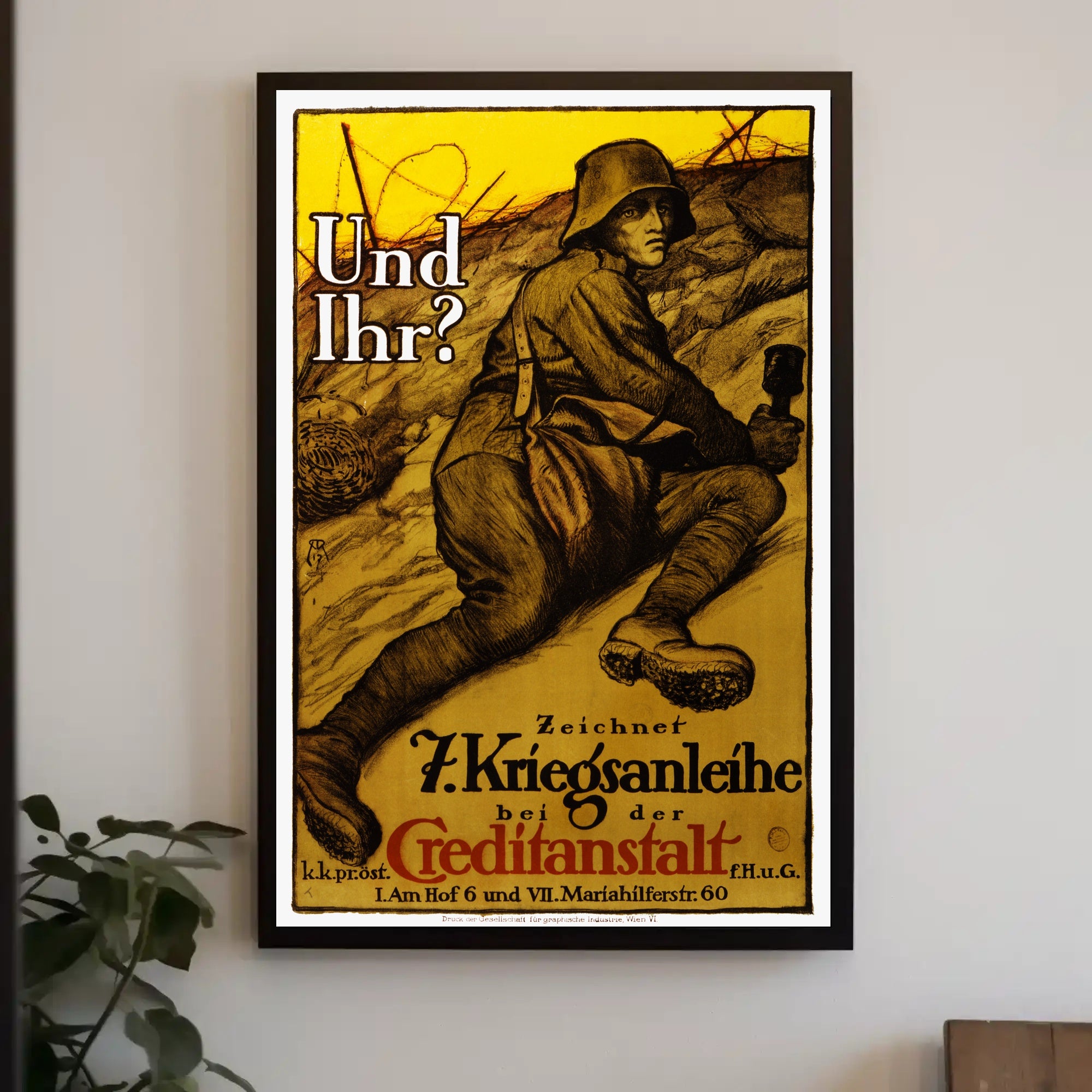 Patriotic War Bond Propaganda Poster for National Support