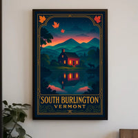 Scenic Autumn in South Burlington Poster