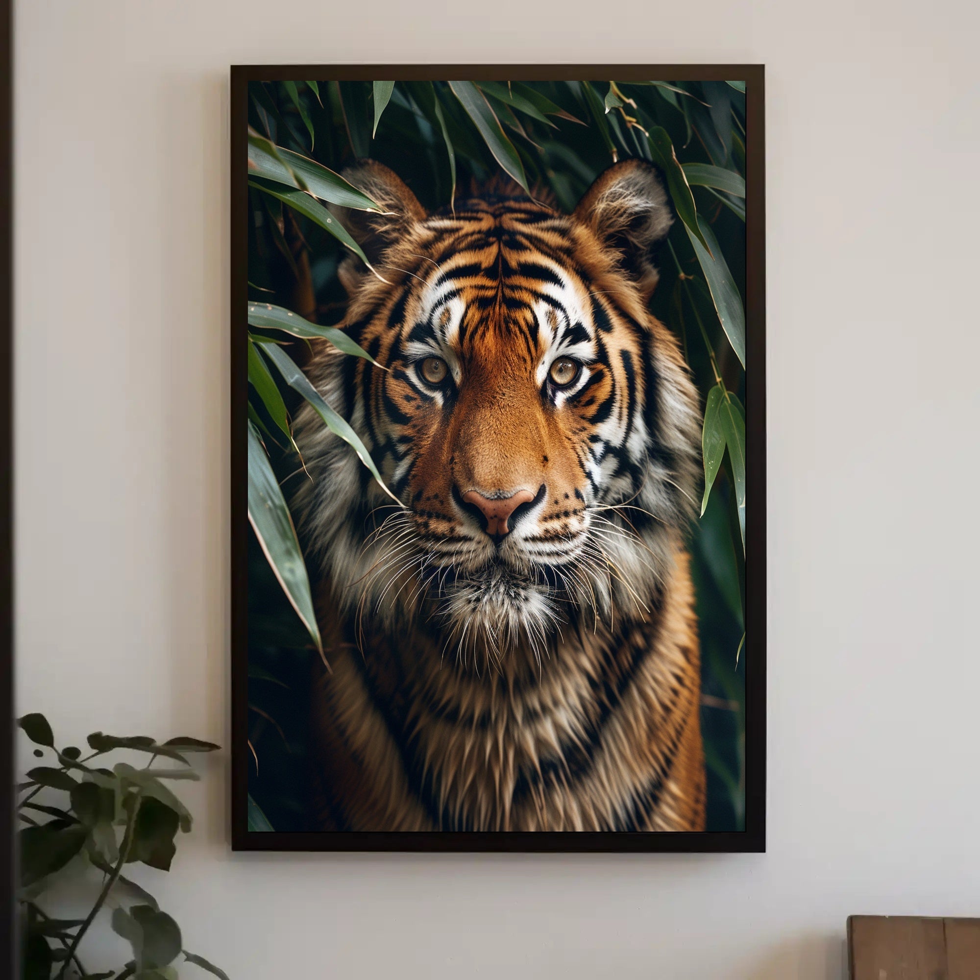 Majestic Tiger in the Wild Art Print Poster PosterGoat